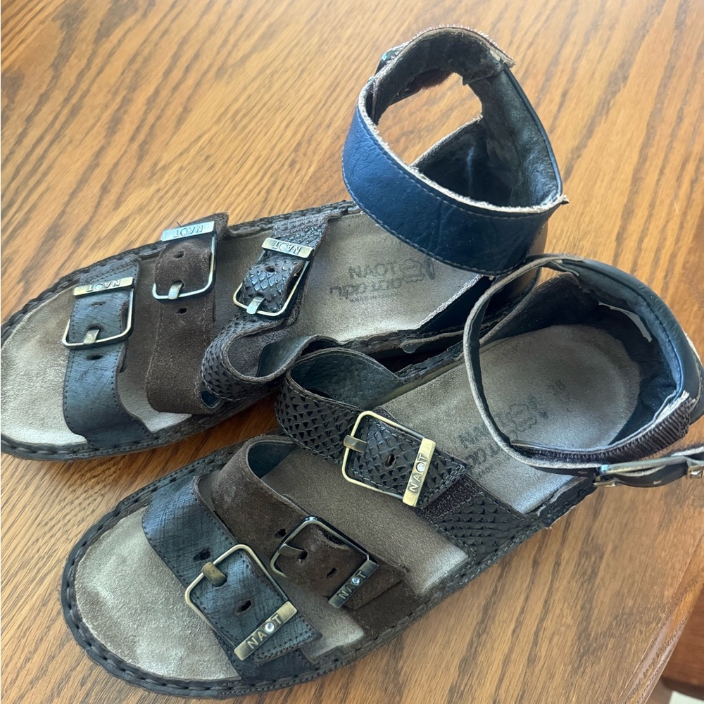 Brown Naot Sandals WORN ONLY ONCE!!!!